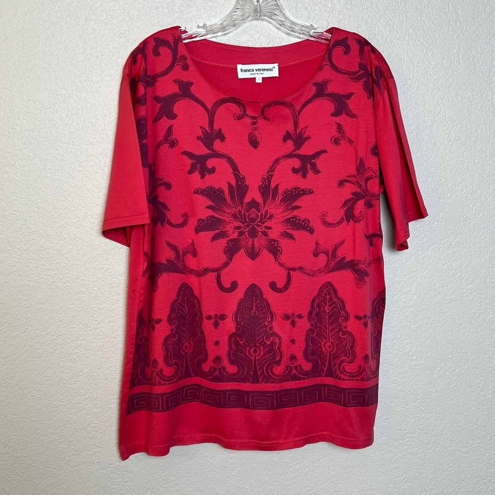 *FIRM PRICE* Franca Veronesi Pima Cotton Print Tee